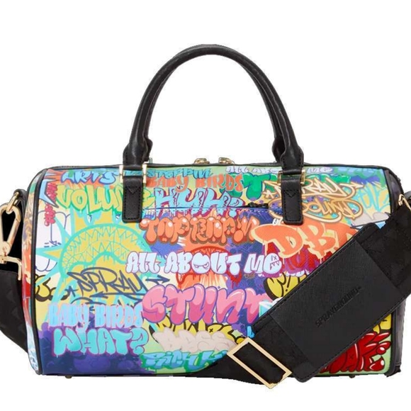 🪐SPRAYGROUND💫 Astromane Shark in Space Mini Duffle Alien invaders , - Picture 2 of 10